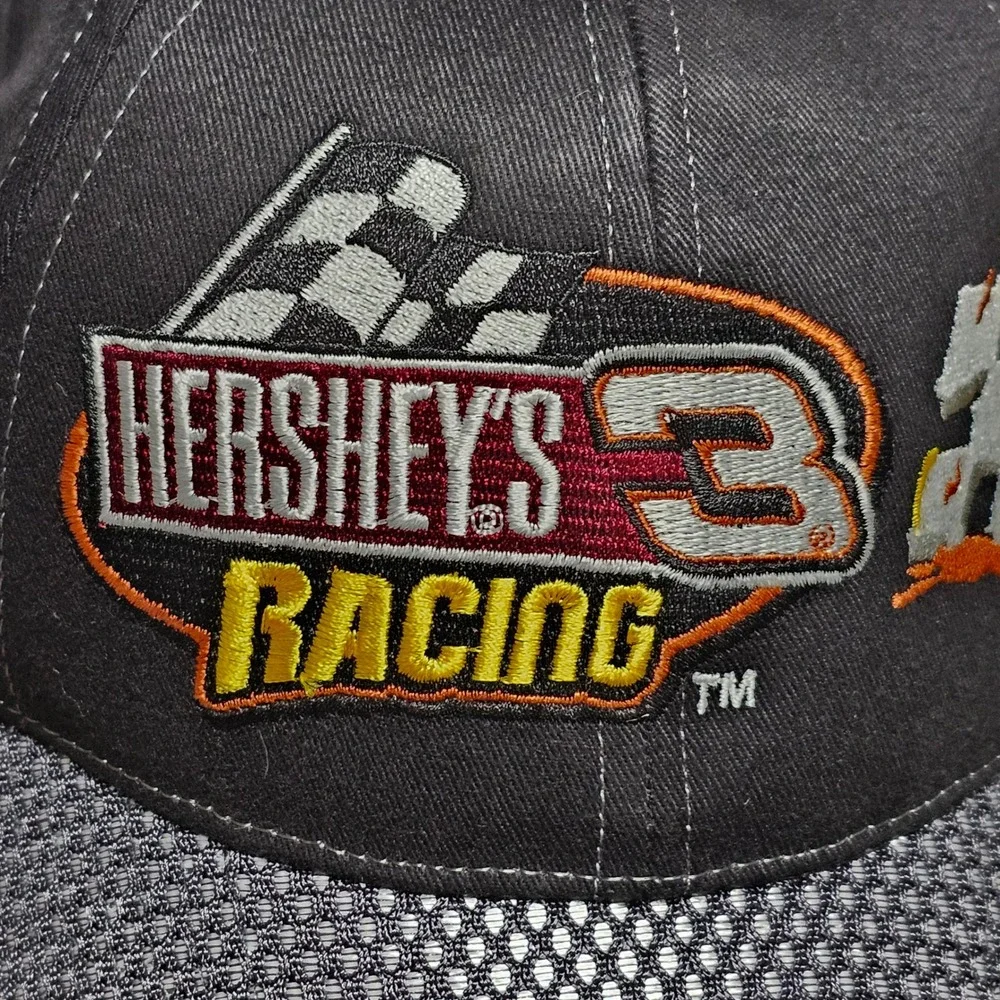 NEW Hershey's‎ Racing Number # 3 Black Embroidered Baseball Cap Men's NASCAR